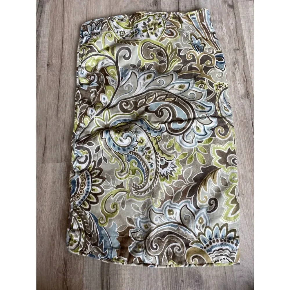 Raymond Waites Paisley Print Decorative in Brown, Green & Blue Duvet